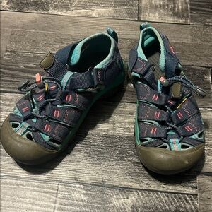 Keen Kids' Navy and Teal Sandals
